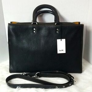 COACH ROGUE BRIEF BLACK/ COPPER BRIEFCASE